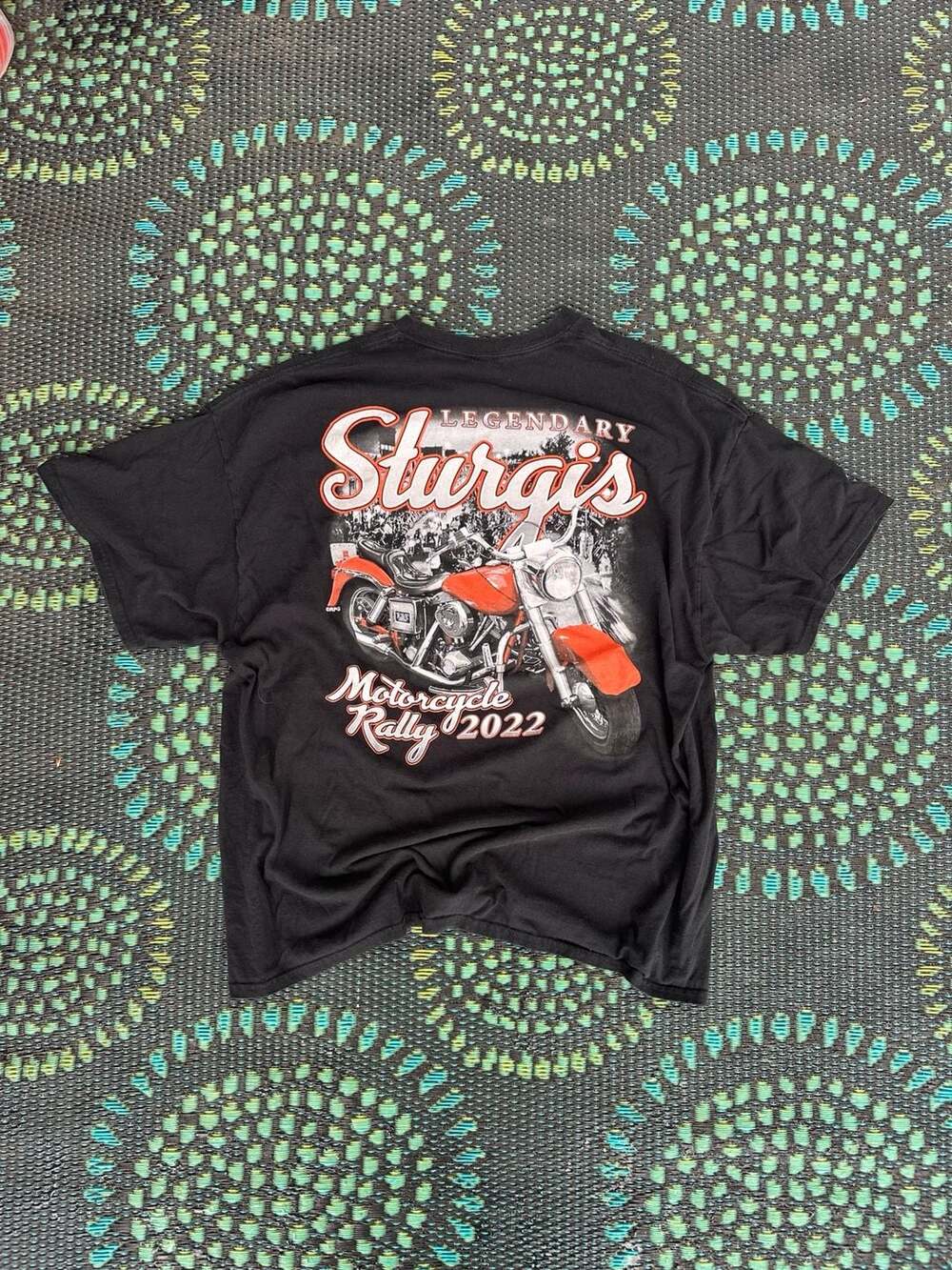 Legendary Sturgis Motorcycle Rally 2022 Black T-Shirt, Size Medium